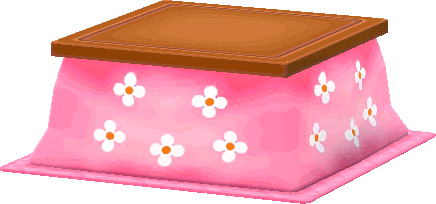 flowery kotatsu