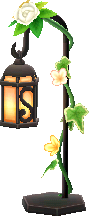 lanterne avec fleurs
