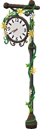 florist pole clock