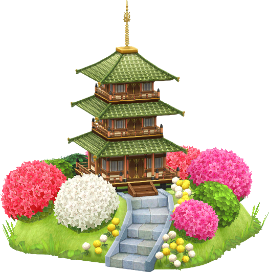 pagode colline en fleurs pagode colline en fleurs