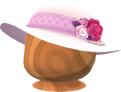 附裝飾花優雅帽子