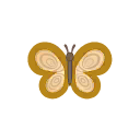茶色圓木蝴蝶