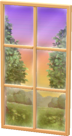 simple brown window