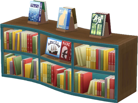 bookshop wavy shelf