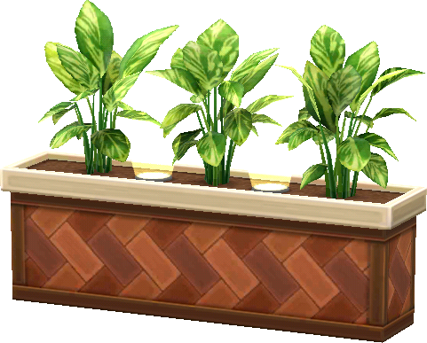 vaso piante con faretti
