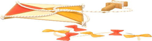 cerf-volant jaune orange
