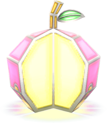 lámpara manzana cristal