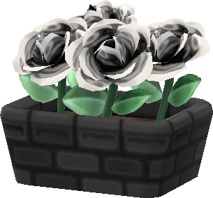 pot roses'n'roll argent.