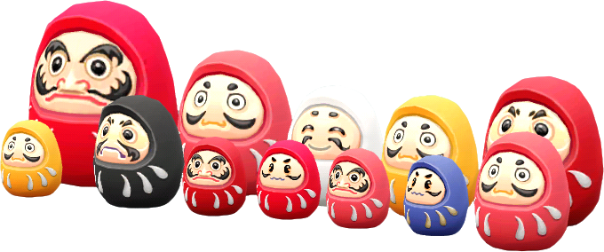 raccolta di daruma