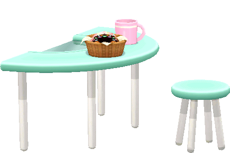 甜甜圈商店桌椅組合