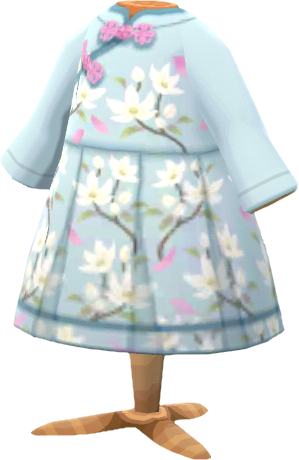 vestido floral de seda
