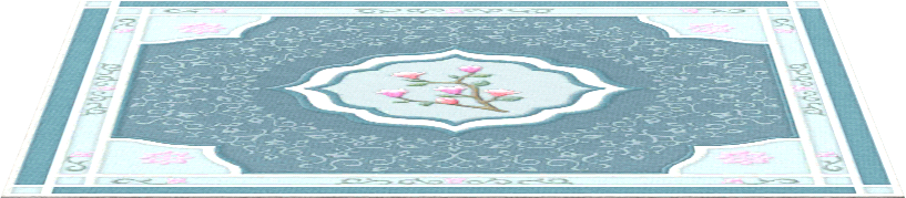 tapis impérial bleu fleuri