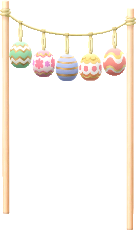 painted-egg garland