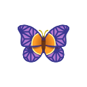 mariposa púrpura