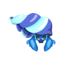 blue hermit crab