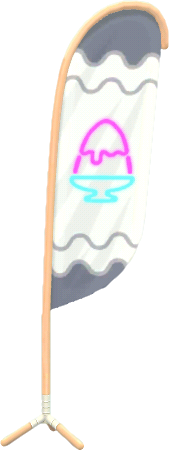 banderola de heladería