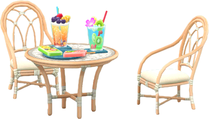 tropical-treats bistro set