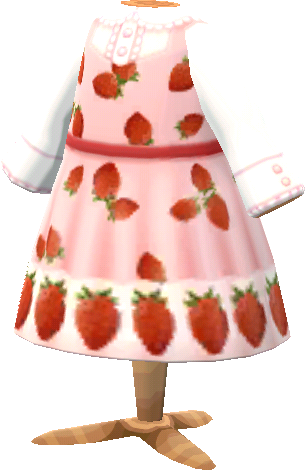 robe-tablier à fraises