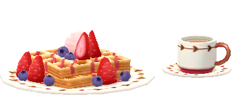 gaufre aux fruits