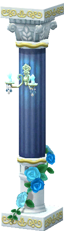 columna elegante azul