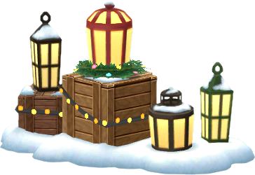 set de lanternes festives