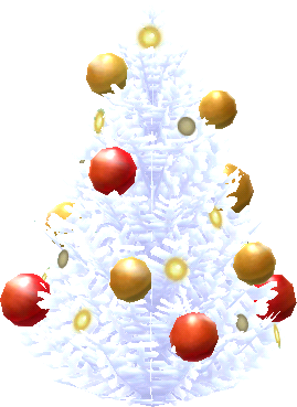 árbol festivo blanco
