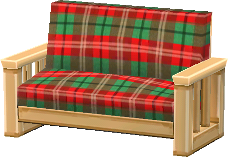 sofa carreaux festif