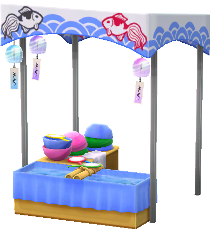 toy-fish scooping booth