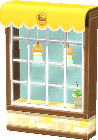 pancake-parlor window