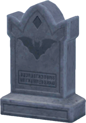 lápida piedra murciélago