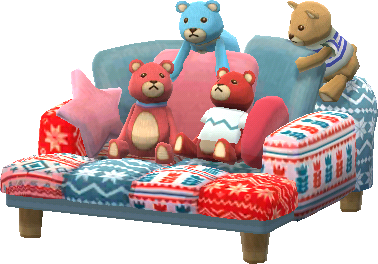patchwork bear sofa