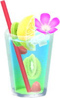 handheld tropical juice