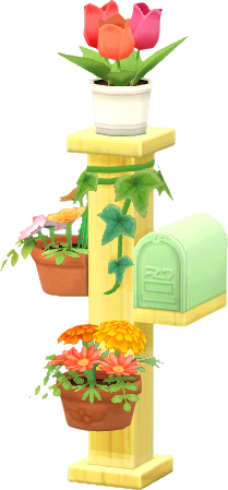 cassetta lettere con fiori