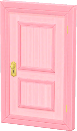 puerta misteriosa rosa