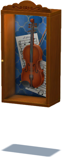 vetrina con violino
