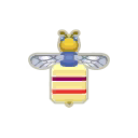 白色三明治蜜蜂