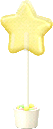 lampe étoile jaune