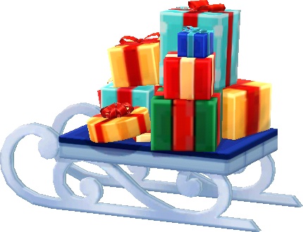 gift-filled sled