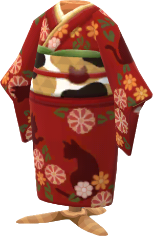 Glückskatzen-Kimono