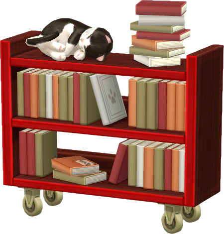 calico bookshop cart