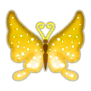 gold glitterfly