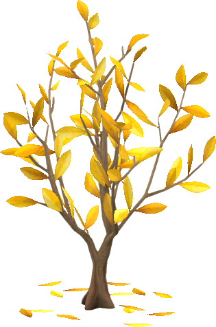 노란색 가을빛 올리브 나무