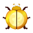 gold lunar ladybug