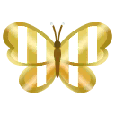 金色條紋蝴蝶