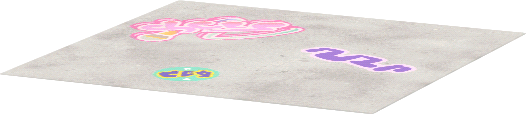 suelo bat. rap grafiti rosa
