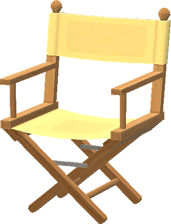 yellow BBQ-camp chair