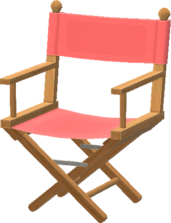 silla plegable roja