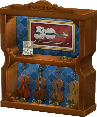 grande vitrine de violons