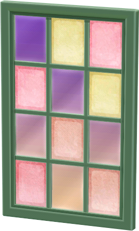Grün-Buntkachelfenster
