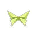 黃綠色摺紙蝴蝶
